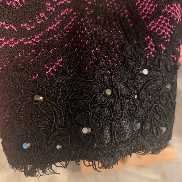 Mary Kay National Designer Size 12 Purple and Black Bling Jacket - Picture 3 of 3